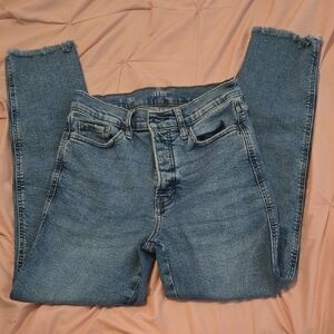 a.n.a Light Blue Ankle Jeans